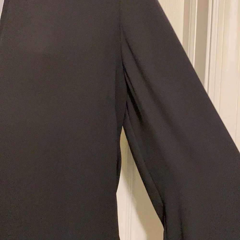 BCBGMaxAzria Frances Jewel-Neck Black Blouse - Picture 8 of 11